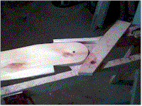 Inside of rudder case