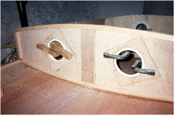 Gluing on backers for holding screws