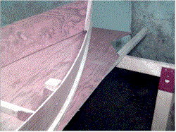 Hull Tacked In Place