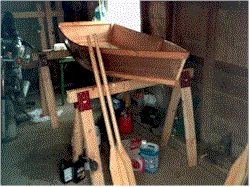 Skiff Mark 2 - second coat of epoxy.