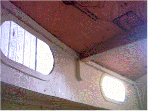 Some clean-up will be necessary on the inside before painting